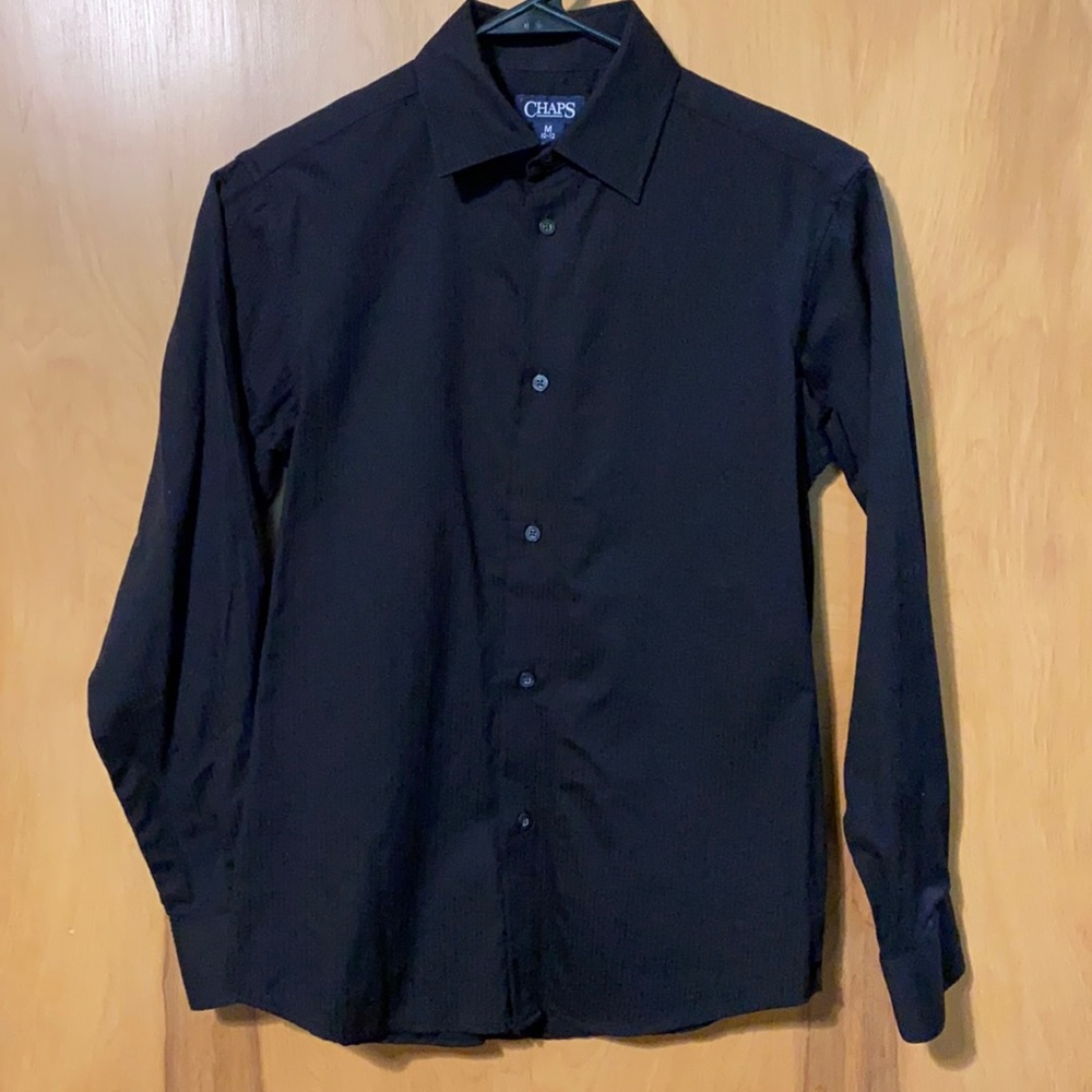 Chaps black dress shirt